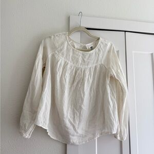 Old Navy Ivory Long Sleeve Blouse